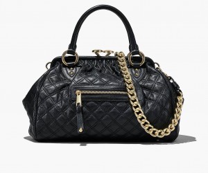 Marc Jacobs Re-Edition Quilted Leather Stam Handbag Black | Australia_MJ18162