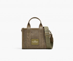 Marc Jacobs The Crystal Canvas Small Tote Bags Green | Australia_MJ50130