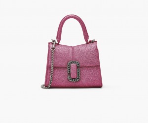 Marc Jacobs The Galactic Glitter St. Marc Mini Top Handle Mini Bags Pink | Australia_MJ69999