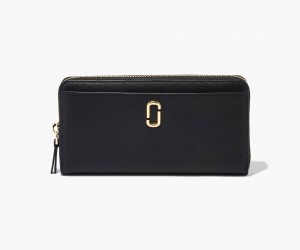 Marc Jacobs The J Marc Continental Wallets Black | Australia_MJ31122