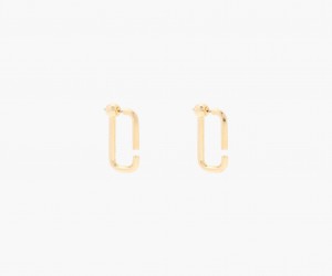 Marc Jacobs The J Marc Hoops Earrings Gold | Australia_MJ53298