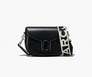 Marc Jacobs The J Marc Saddle Crossbody Bags Black | Australia_MJ83269