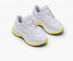 Marc Jacobs The Lazy Runner Sneakers White / Yellow | Australia_MJ51639