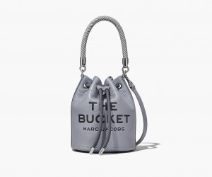 Marc Jacobs The Leather Bucket Bucket Bags Grey | Australia_MJ97302