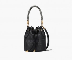 Marc Jacobs The Leather Bucket Bucket Bags Black | Australia_MJ57251