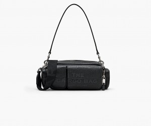 Marc Jacobs The Leather Cargo Crossbody Bags Black | Australia_MJ42666