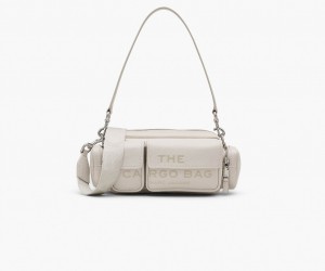 Marc Jacobs The Leather Cargo Crossbody Bags Silver | Australia_MJ86982