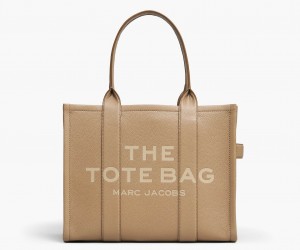 Marc Jacobs The Leather Large Tote Bags Brown | Australia_MJ48809