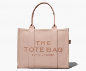 Marc Jacobs The Leather Large Tote Bags Rose | Australia_MJ97421