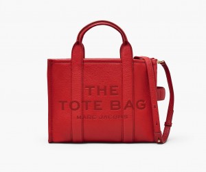 Marc Jacobs The Leather Medium Tote Bags Red | Australia_MJ36639