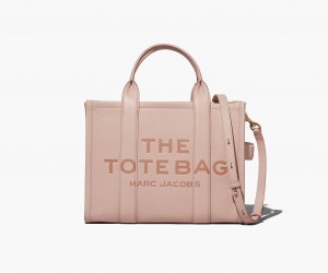 Marc Jacobs The Leather Medium Tote Bags Rose | Australia_MJ63757