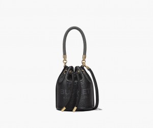 Marc Jacobs The Leather Mini Bucket Bucket Bags Black | Australia_MJ23381