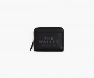 Marc Jacobs The Leather Mini Compact Wallets Black | Australia_MJ19801