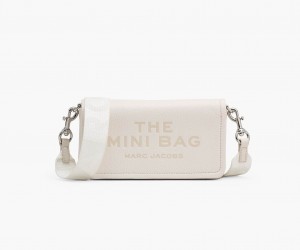 Marc Jacobs The Leather Mini Crossbody Bags White | Australia_MJ90423