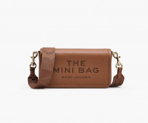 Marc Jacobs The Leather Mini Crossbody Bags Brown | Australia_MJ69120