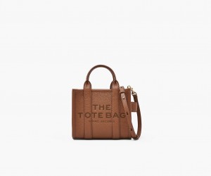 Marc Jacobs The Leather Mini Tote Bags Brown | Australia_MJ24533