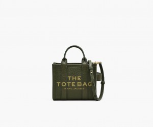 Marc Jacobs The Leather Mini Tote Bags Green Yellow | Australia_MJ21414