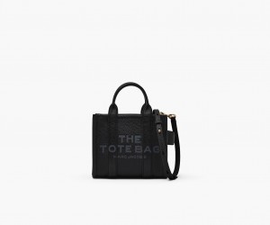 Marc Jacobs The Leather Mini Tote Crossbody Bags Black | Australia_MJ45685