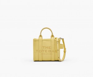 Marc Jacobs The Leather Mini Tote Crossbody Bags Yellow | Australia_MJ72621