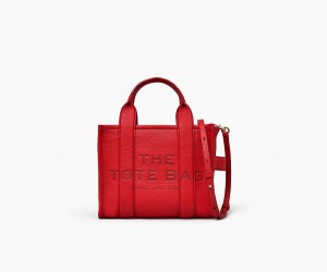 Marc Jacobs The Leather Small Tote Bags Red | Australia_MJ91012