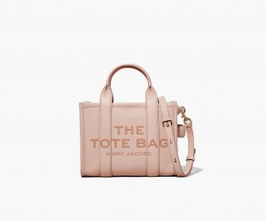 Marc Jacobs The Leather Small Tote Bags Rose | Australia_MJ89082