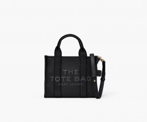 Marc Jacobs The Leather Small Tote Bags Black | Australia_MJ53510