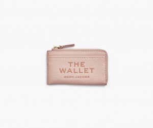 Marc Jacobs The Leather Top Zip Wallets Rose | Australia_MJ28668