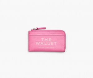 Marc Jacobs The Leather Top Zip Wallets Pink | Australia_MJ99805