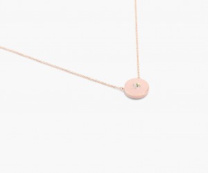 Marc Jacobs The Medallion Pendant Necklaces Brown / Rose Gold | Australia_MJ76826