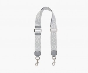 Marc Jacobs The Outline Logo Webbing Bag Strap Grey Multicolor | Australia_MJ31344