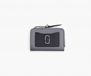 Marc Jacobs The Utility Snapshot Slim Bifold Wallets Grey Multicolor | Australia_MJ32778