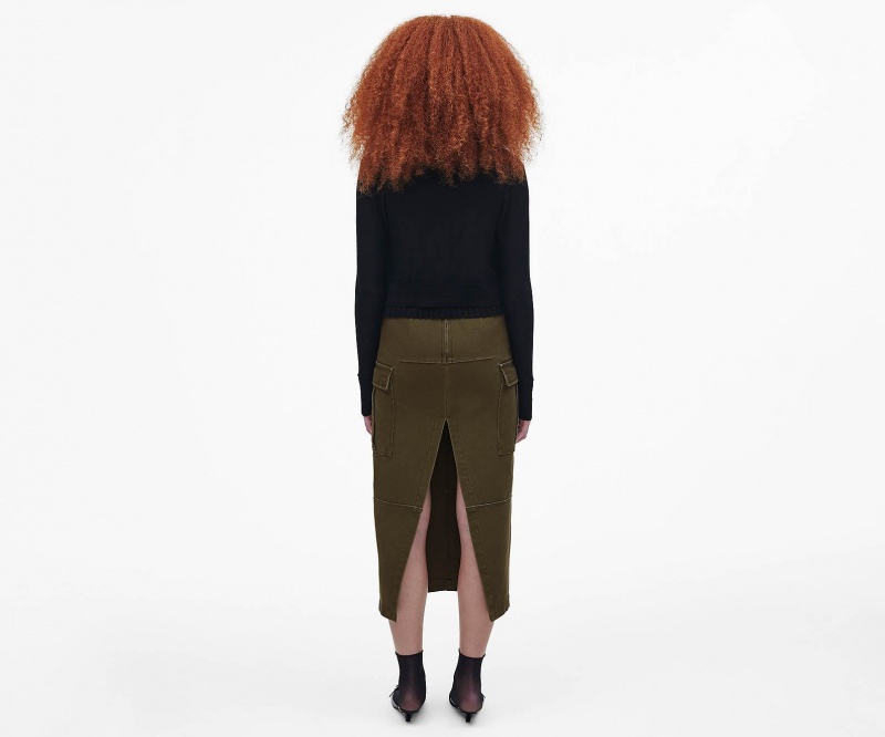 Marc Jacobs Cargo Canvas Slim Skirt Bottoms Brown | Australia_MJ78684