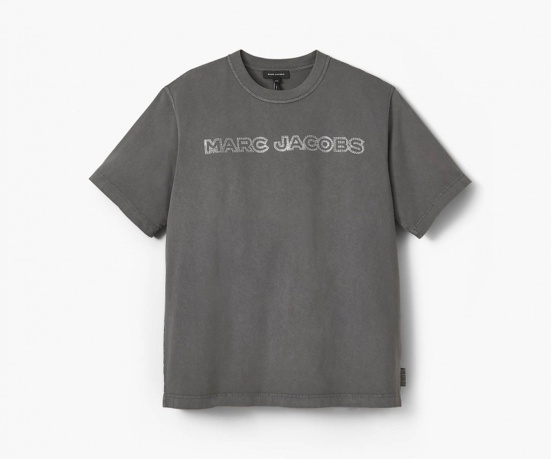 Marc Jacobs Crystal Big T Shirts Grey | Australia_MJ77984