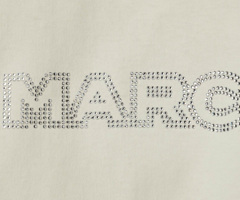 Marc Jacobs Crystal Big T Shirts White | Australia_MJ80864