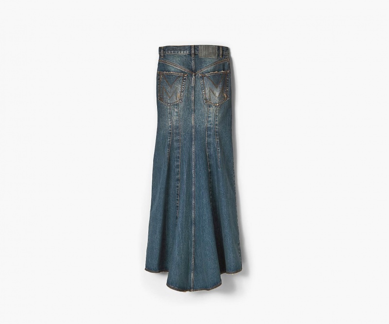 Marc Jacobs Long Fluted Skirt Bottoms Indigo | Australia_MJ47506