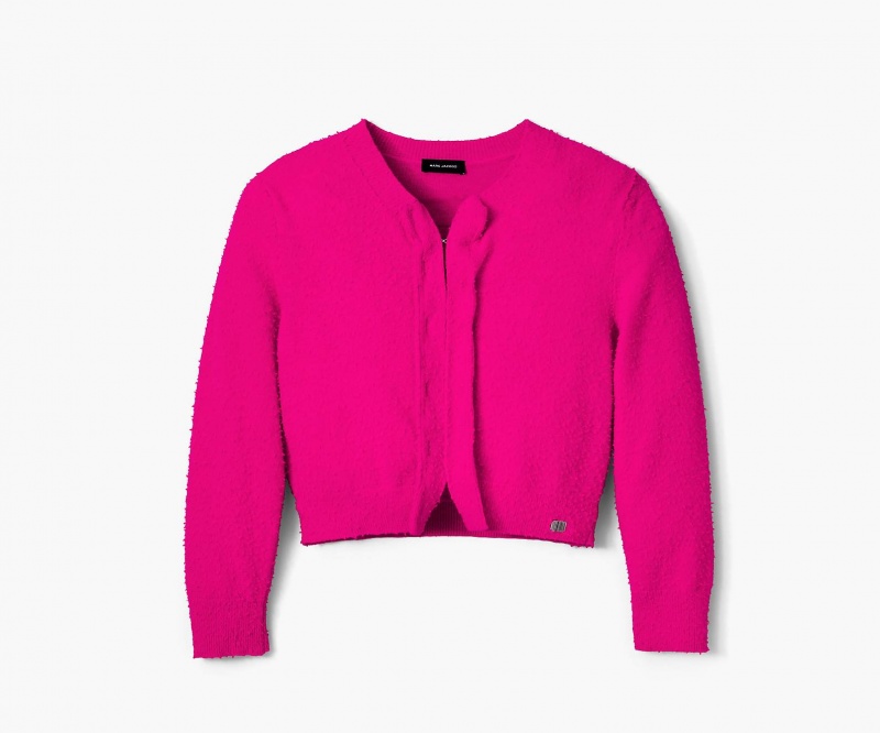 Marc Jacobs Pilled Hook and Eye Cardigan Tops Pink | Australia_MJ77777