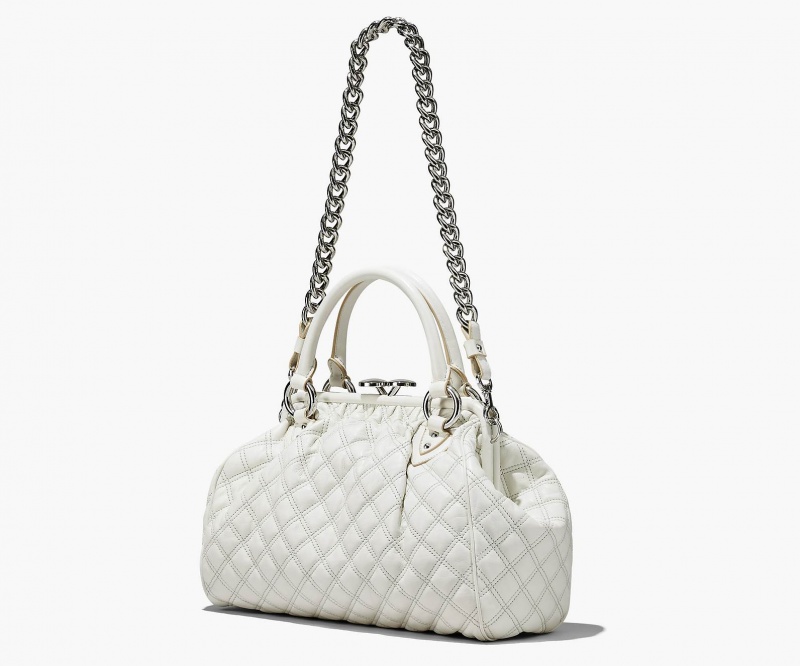 Marc Jacobs Re-Edition Quilted Leather Stam Handbag White | Australia_MJ42099