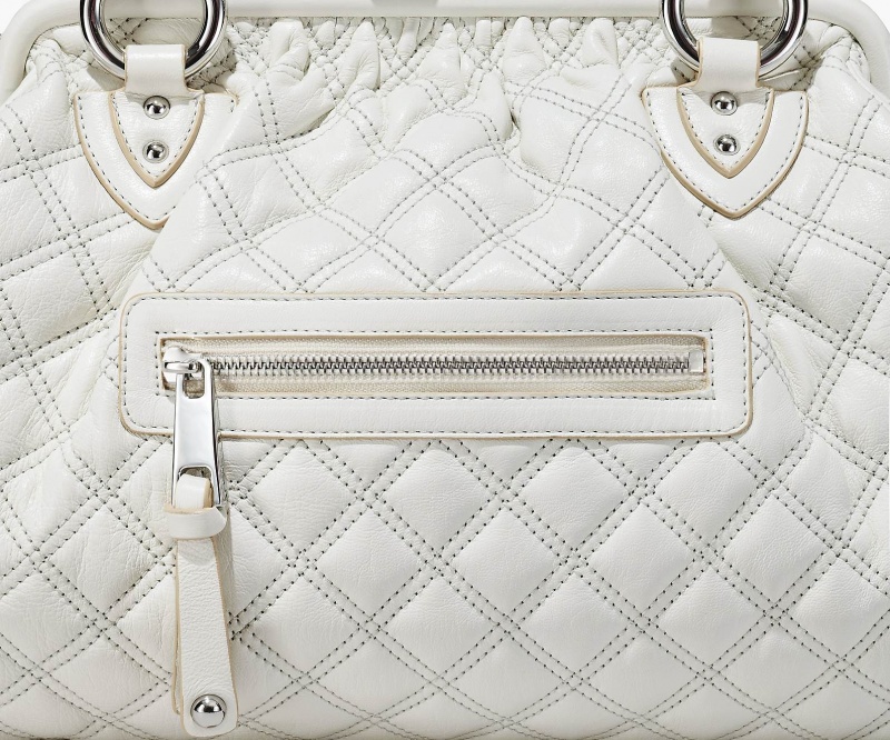 Marc Jacobs Re-Edition Quilted Leather Stam Handbag White | Australia_MJ42099