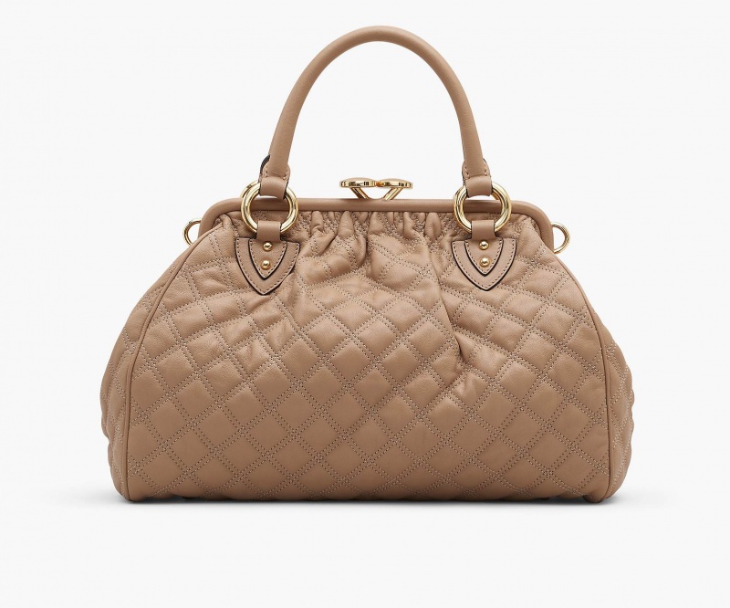 Marc Jacobs Re-Edition Quilted Leather Stam Handbag Brown | Australia_MJ77748