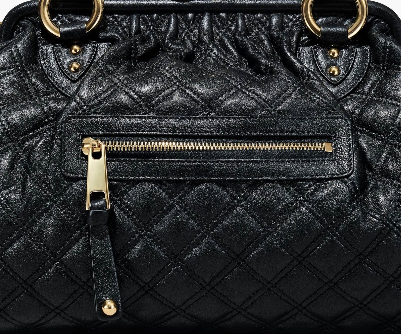 Marc Jacobs Re-Edition Quilted Leather Stam Handbag Black | Australia_MJ18162