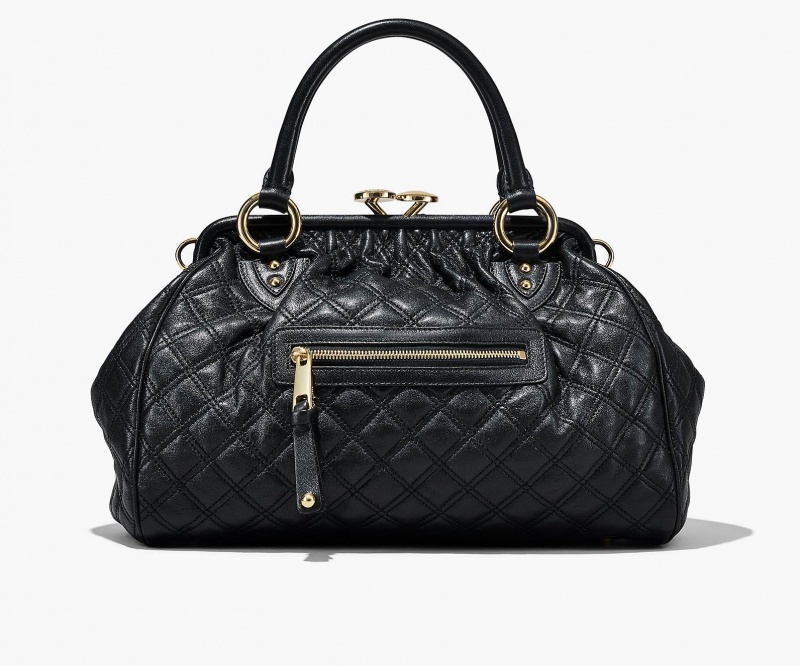 Marc Jacobs Re-Edition Quilted Leather Stam Handbag Black | Australia_MJ18162