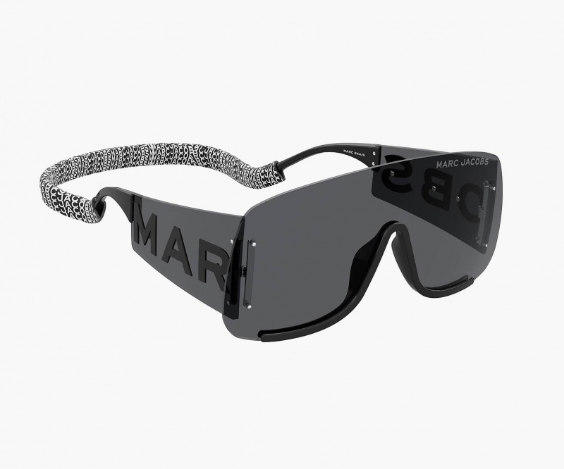 Marc Jacobs Runway Monogram Shield Sunglasses Black | Australia_MJ62875