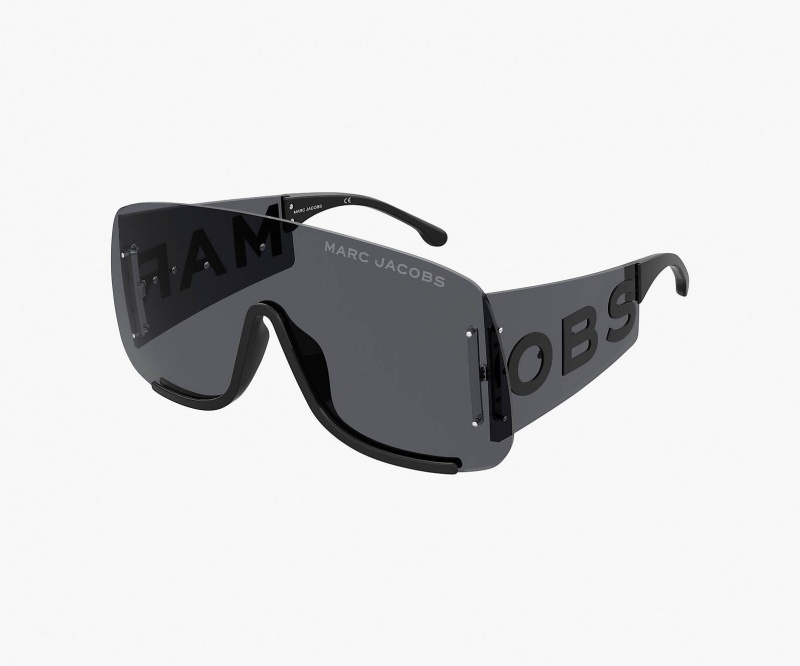 Marc Jacobs Runway Monogram Shield Sunglasses Black | Australia_MJ62875