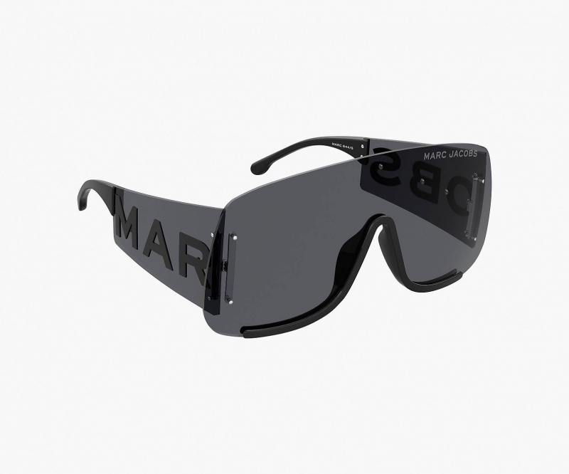 Marc Jacobs Runway Monogram Shield Sunglasses Black | Australia_MJ62875