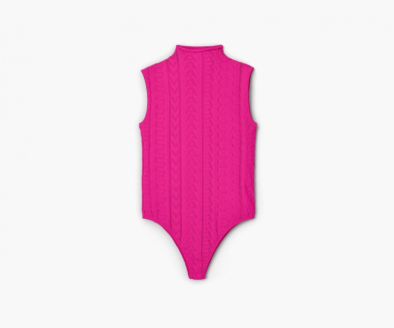 Marc Jacobs Seamless Monogram Bodysuit Tops Pink | Australia_MJ40632