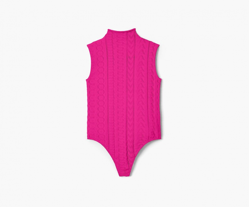 Marc Jacobs Seamless Monogram Bodysuit Tops Pink | Australia_MJ40632