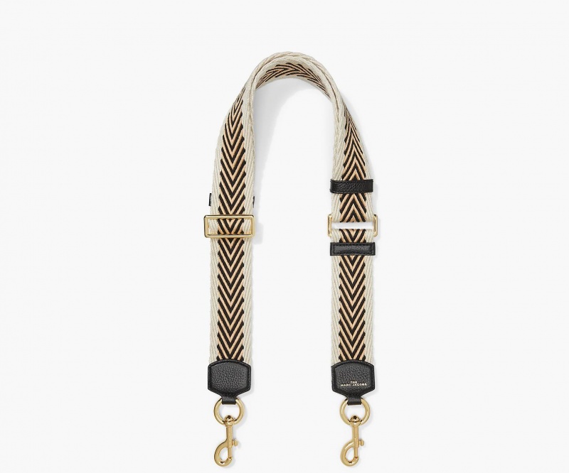 Marc Jacobs The Arrow Webbing Bag Strap Black Multicolor | Australia_MJ90519