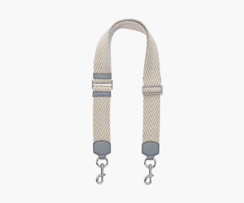 Marc Jacobs The Arrow Webbing Bag Strap Grey Multicolor | Australia_MJ90997