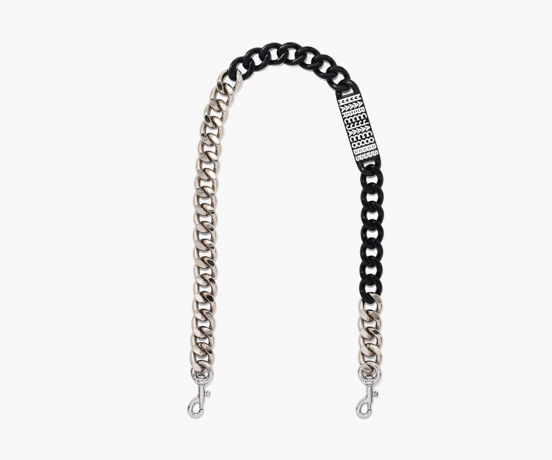 Marc Jacobs The Barcode Chain Shoulder Bag Strap Black | Australia_MJ65403