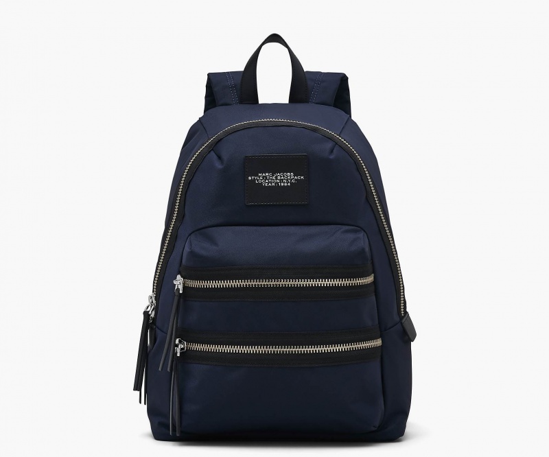 Marc Jacobs The Biker Nylon Large Backpacks Blue | Australia_MJ25046